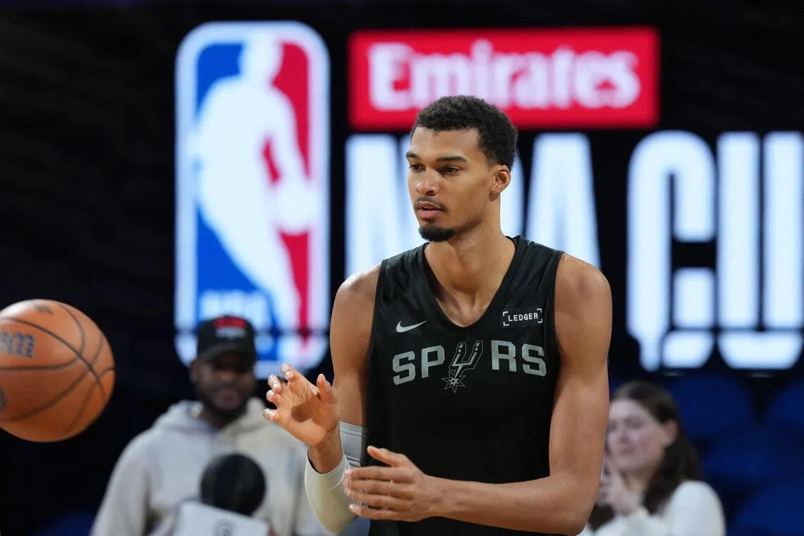 San Antonio Spurs' Victor Wembanyama is set to return from injury to take on the Oklahoma City Thunder in the NBA Cup semi-finals.