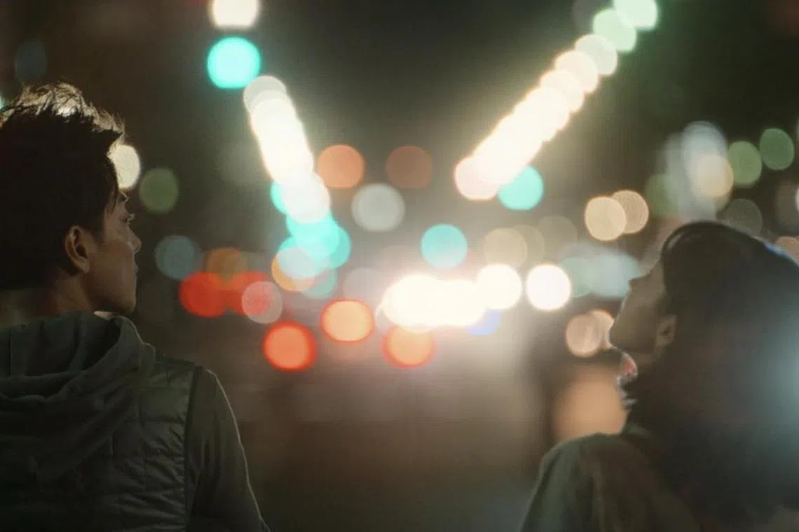 Takeru Satoh (left) and Hikari Mitsushima (right) in First Love.

