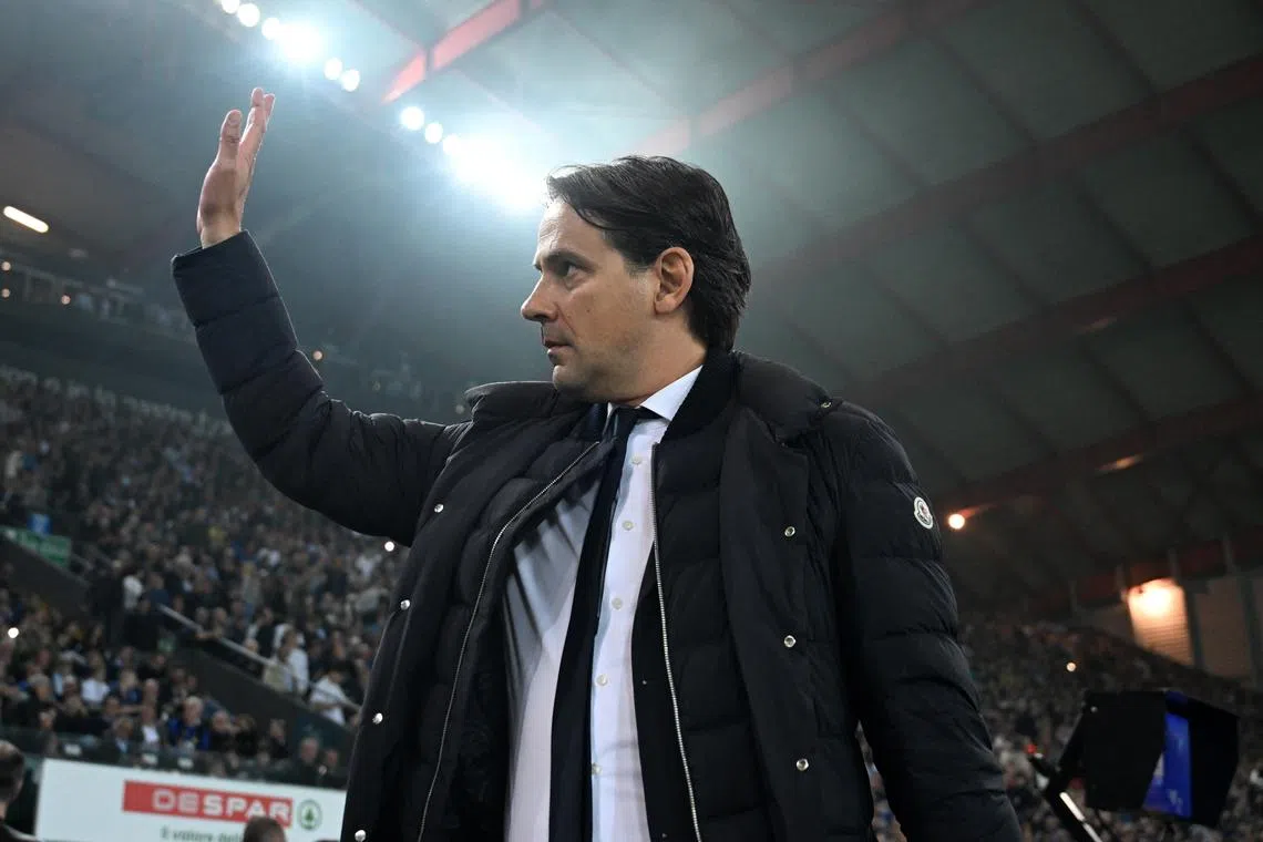 Soccer Football - Serie A - Udinese v Inter Milan - Dacia Arena, Udine, Italy - April 8, 2024 Inter Milan coach Simone Inzaghi before the match REUTERS/Alberto Lingria/ File Photo