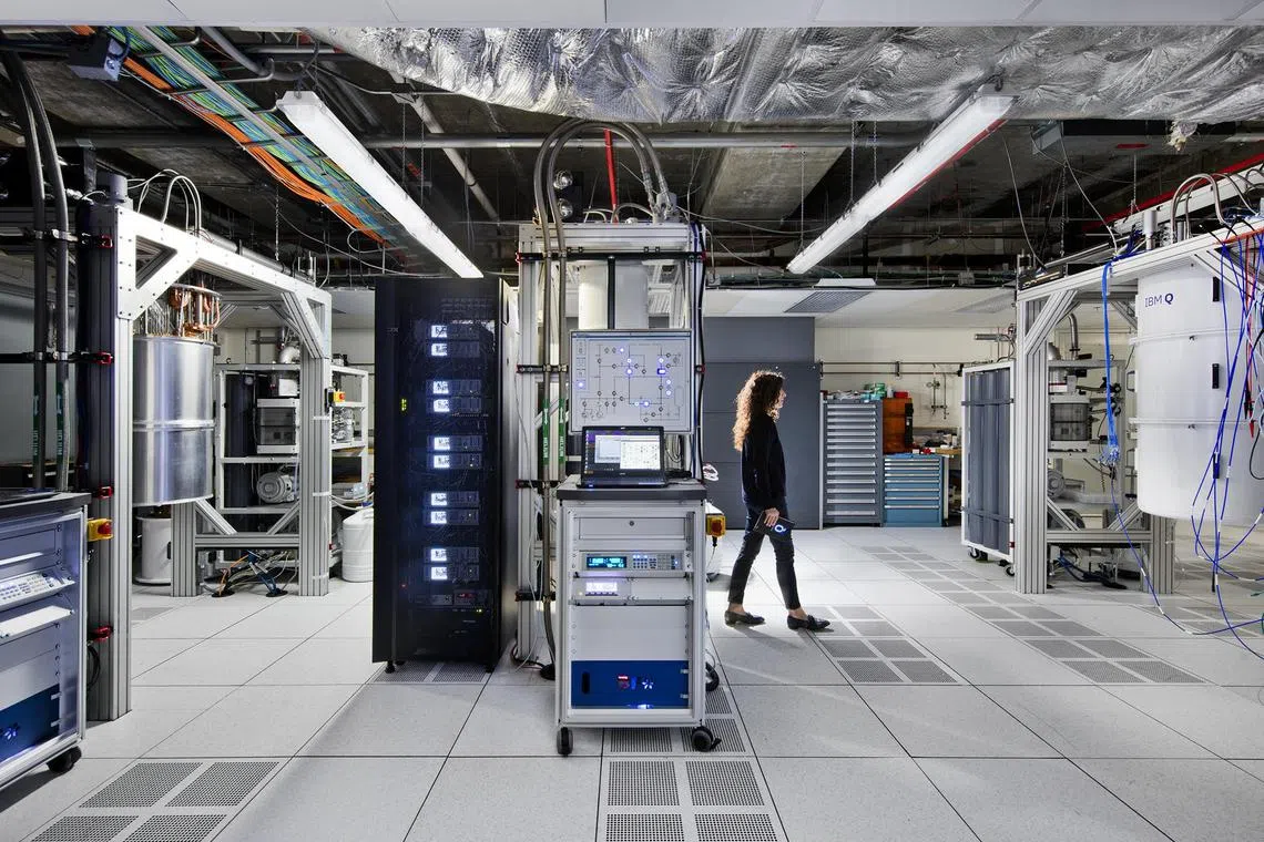Quantum computers are rapidly progressing to the point of having enough computational power to break encryption standards underlying most of the world’s data and infrastructure today, say experts.


An IBM quantum scientist walks across the IBM Q computation center at the Thomas J Watson Research Center in Yorktown Heights, New York. The new center houses IBM’s most advanced quantum computers, accessed via IBM Cloud by IBM Q Network clients. The National University of Singapore (NUS) became the first Southeast Asian institution to join this network in March 2020 as they entered a three-year quantum computing collaboration with IBM. 