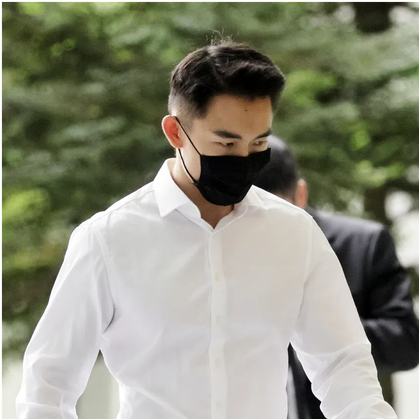 Rayson Lee Rui Sheng (left) and Tan Li Ming (right) were each convicted of one count of drug consumption in June.