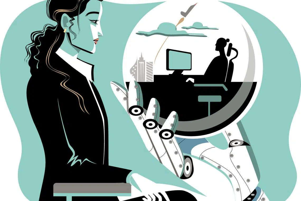 The platforms asks you a series of personal questions and then builds a version of you 20 years in the future.