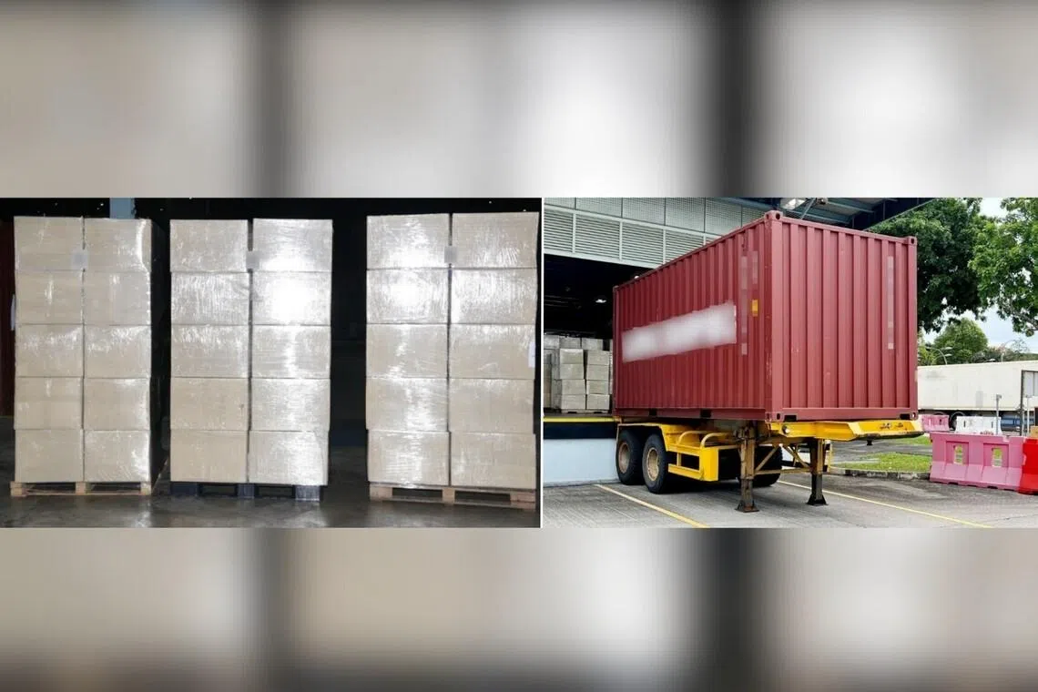 A total of 902 packets of cannabis, weighing about 509kg was uncovered. 