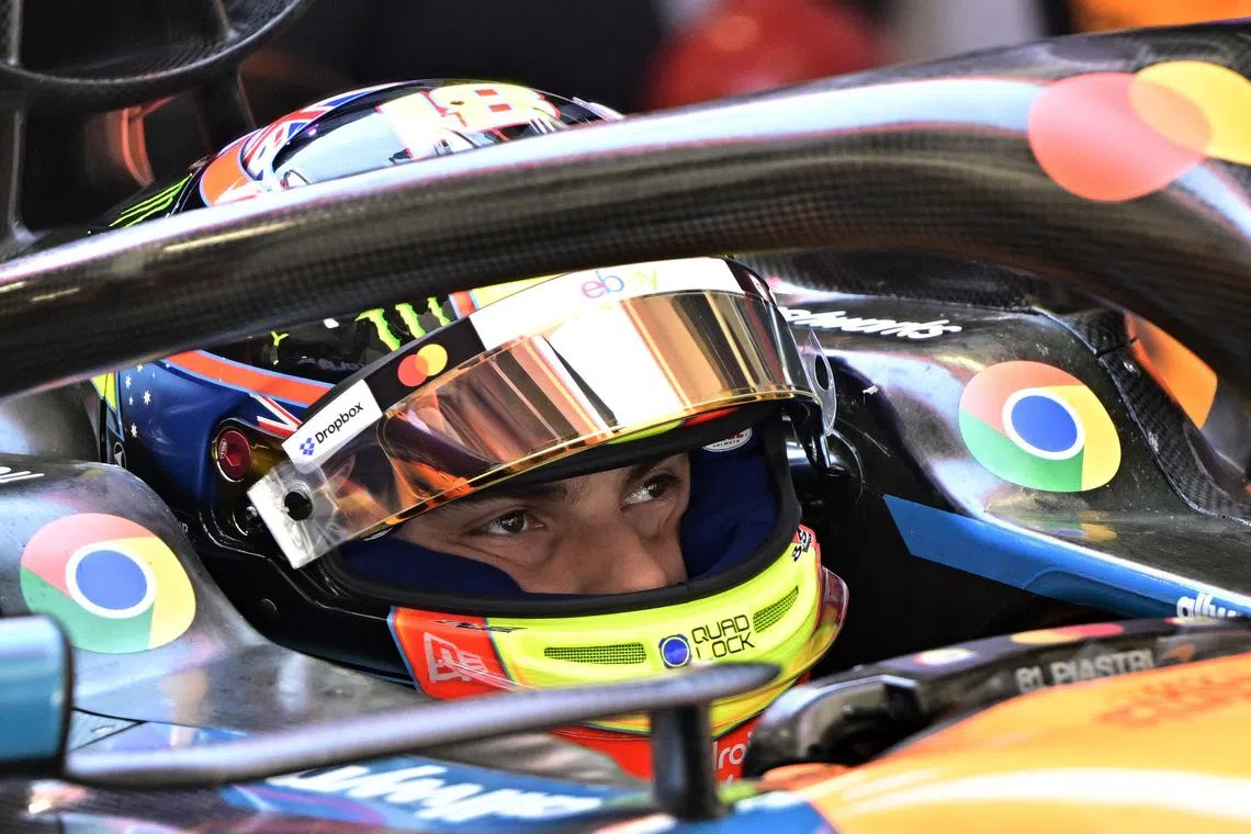 FILE PHOTO: Formula One F1 - Hungarian Grand Prix - Hungaroring, Budapest, Hungary - August 2, 2025 McLaren's Oscar Piastri during practice REUTERS/Marton Monus/ File Photo