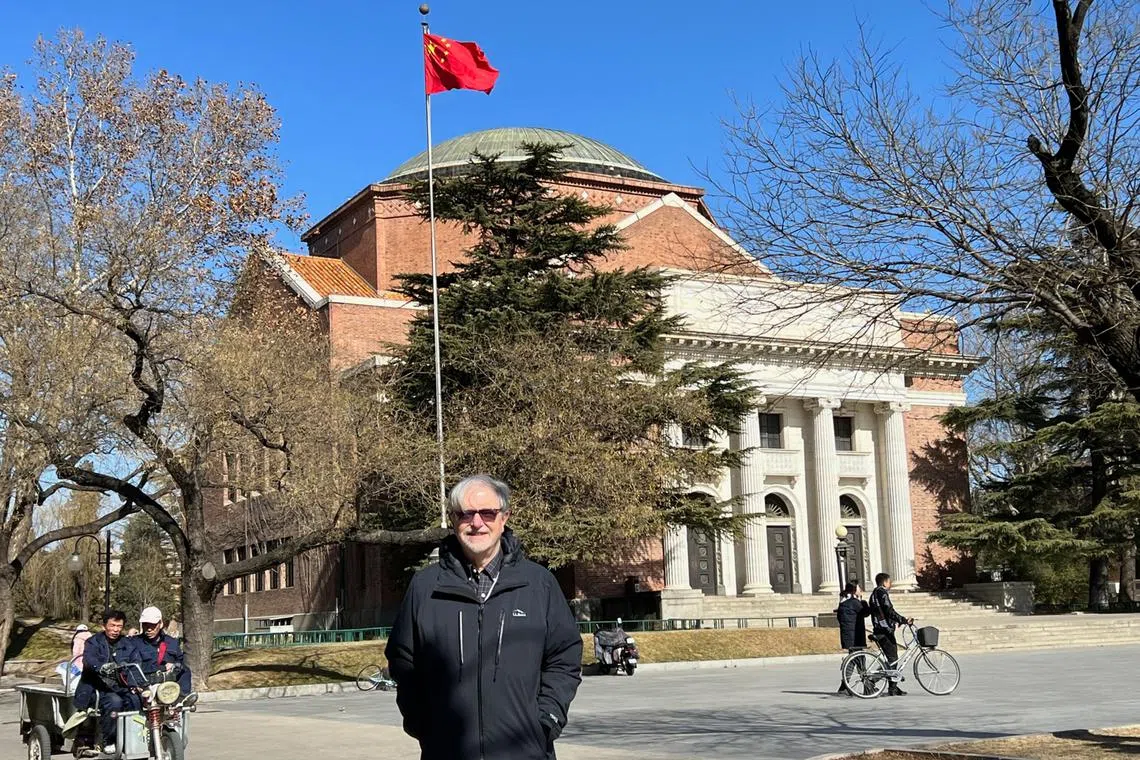 University of Virginia professor emeritus of foreign affairs Brantly Womack at Tsinghua University in Beijing in 2023.