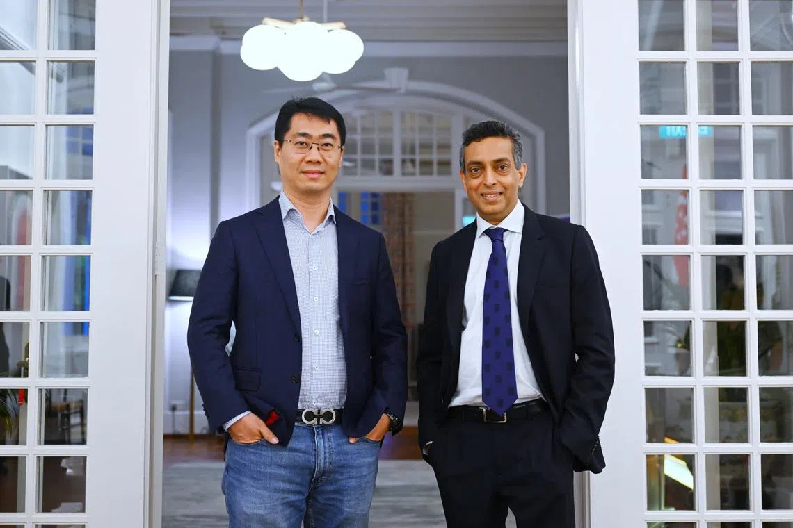 NTU’s Professor Liu Yang (left) and Imperial College London’s Professor Anil Anthony Bharath will lead the research.