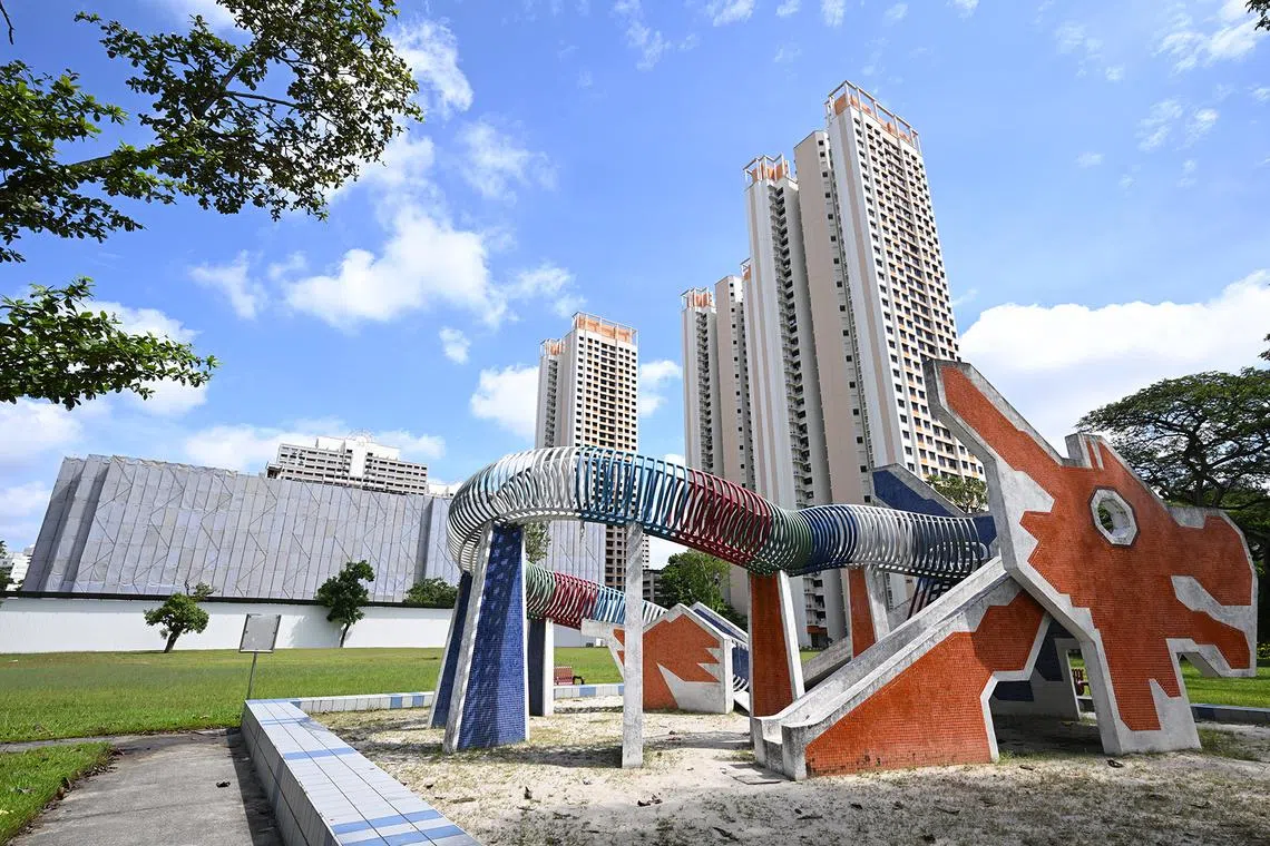 The two blocks – 29 and 31 in Lorong 5 Toa Payoh – are located behind the iconic dragon playground.