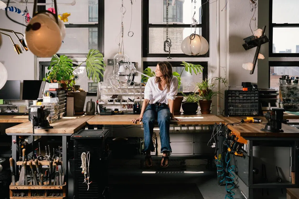 Lindsey Adelman, who makes innovative custom chandeliers for design mavens, is celebrating her studio’s 20th anniversary in her most creative way yet.
