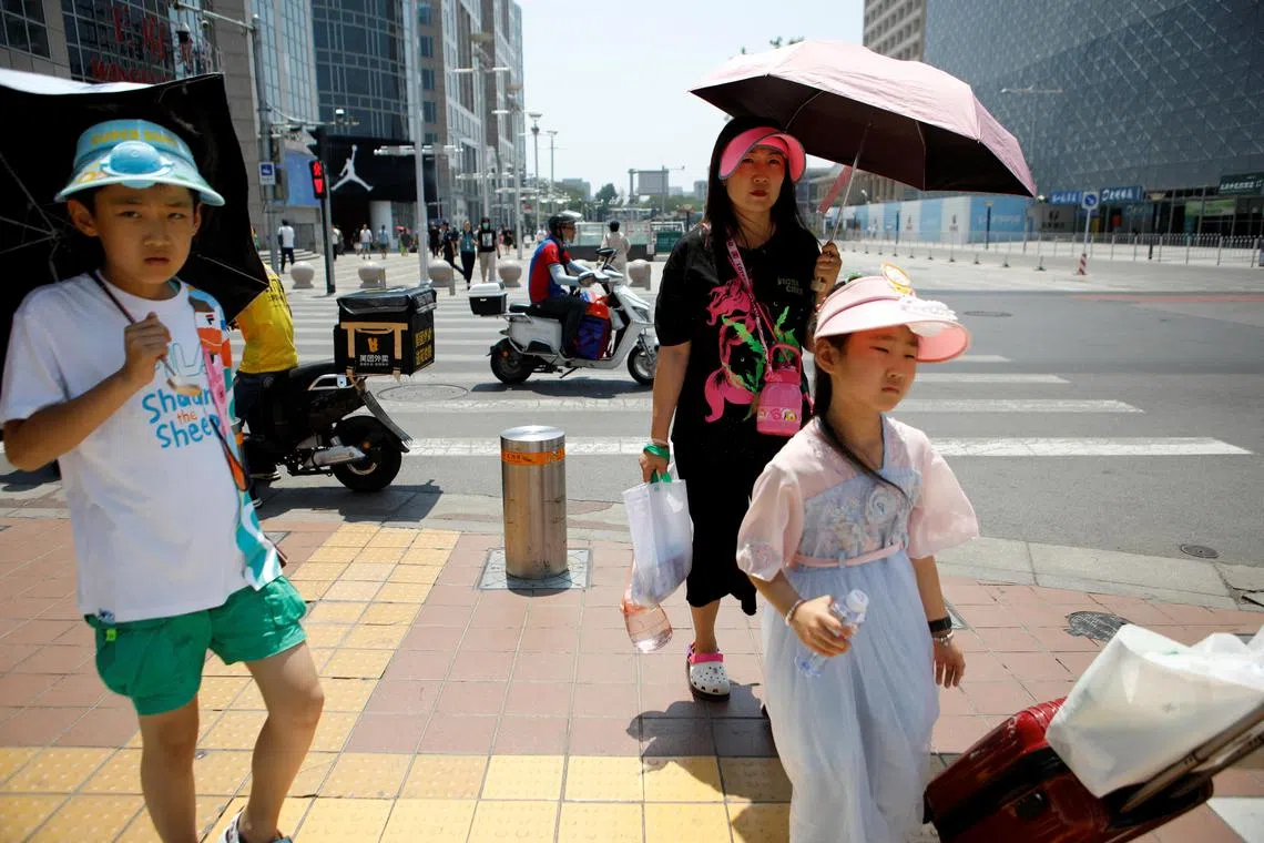 Capital Beijing is expected to broil in 37 - 39 deg C temperatures until Saturday.