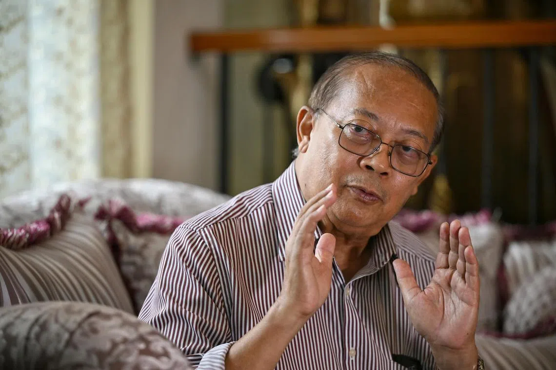 Profile photos of Abdullah Shafiie Mohd Sidik, new President of Singapore Silat Federation, at his home on Oct 16, 2024.
