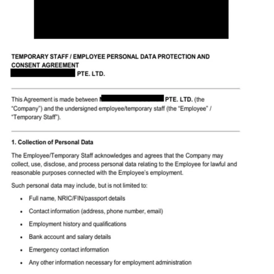 In this scam variant, victims would be asked to provide their personal details and sign a Personal Data Protection Act (PDPA) agreement.
