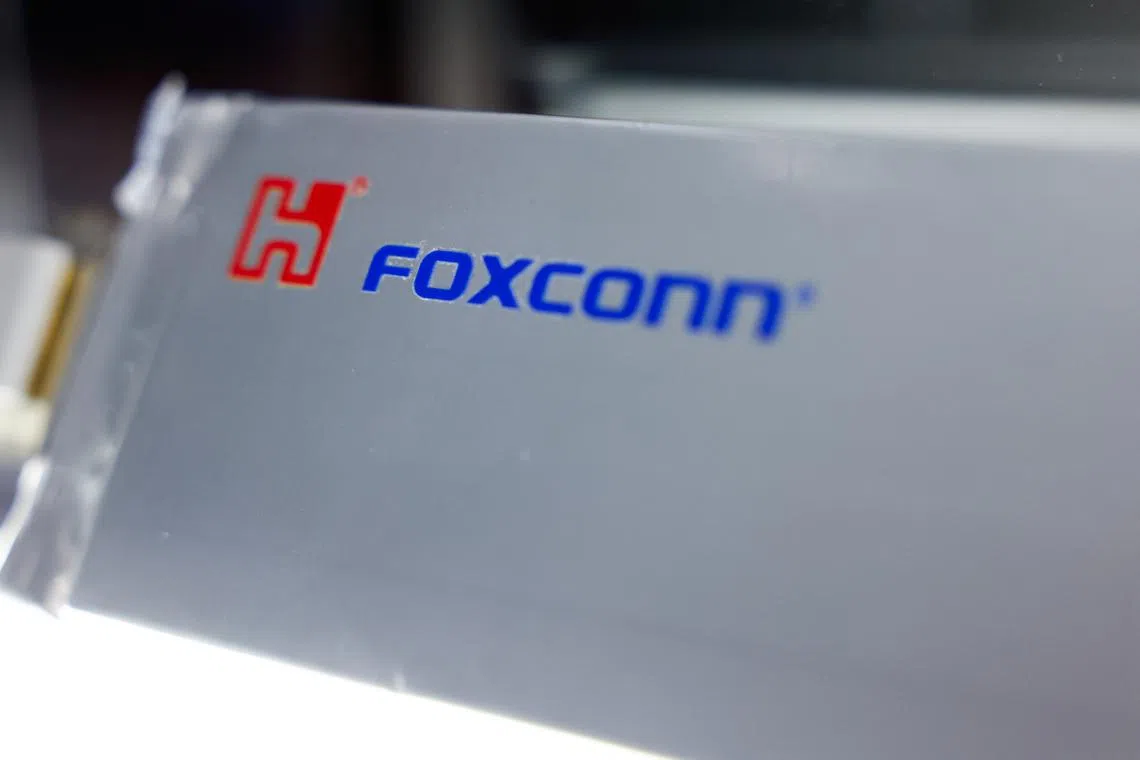 FILE PHOTO: A Foxconn high energy density solid-state lithium metal battery is displayed at Foxconn’s annual tech day in Taipei, Taiwan October 8, 2024. REUTERS/Ann Wang/File Photo