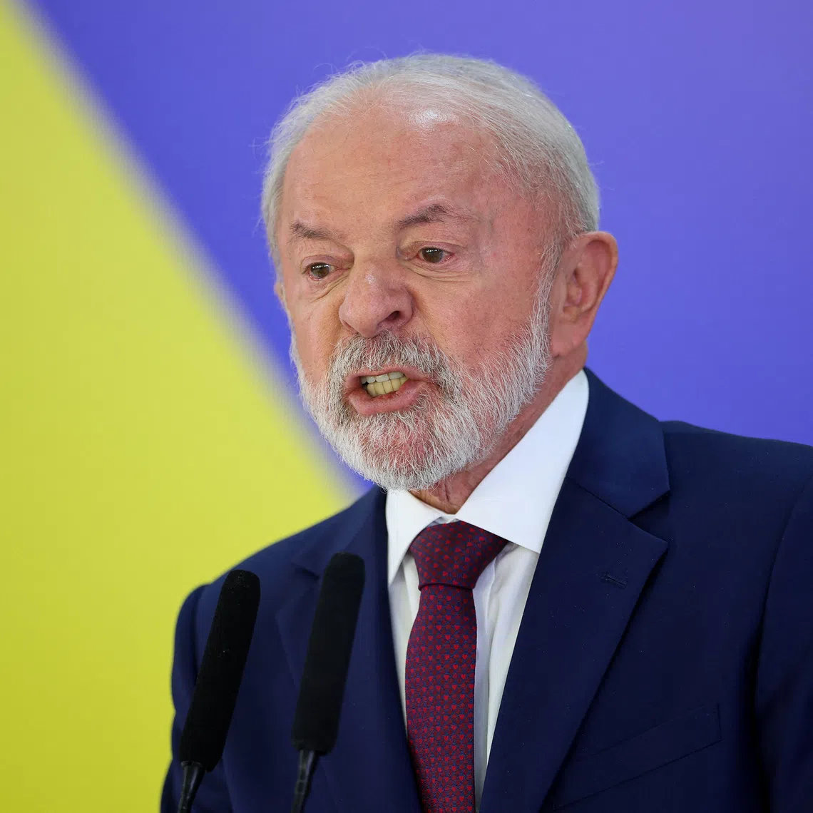 Brazil's President Luiz Inacio Lula da Silva attends a press conference at the Planalto Palace in Brasilia, Brazil, December 18, 2025. REUTERS/Adriano Machado