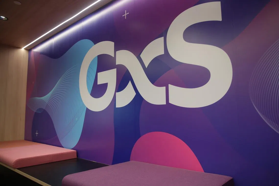 GXS Bank logo at Grab HQ@One North on Aug 31, 2022.