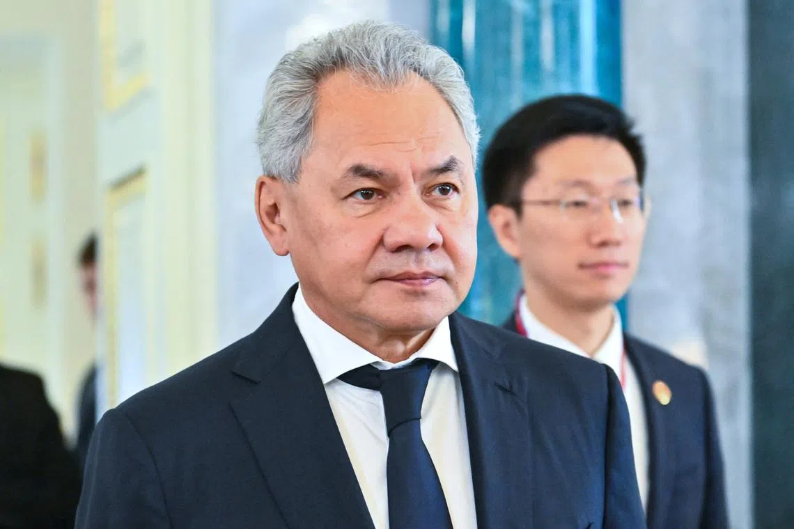 FILE PHOTO: Russian Security Council's Secretary Sergei Shoigu attends a meeting with high-ranking BRICS officials responsible for security matters and national security advisers, in Saint Petersburg, Russia September 12, 2024. Sputnik/Kristina Kormilitsyna/Kremlin via REUTERS/File Photo