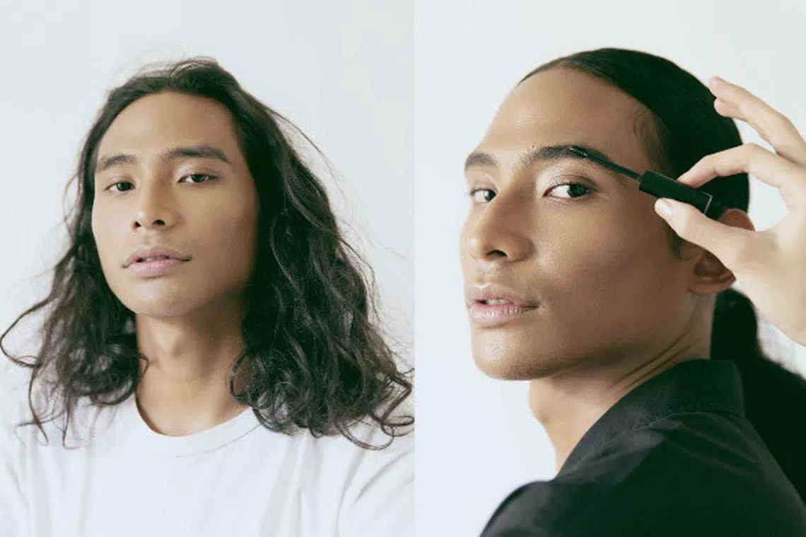 Model Ray Shabir is one of the faces of beauty product company Rollover Reaction.
