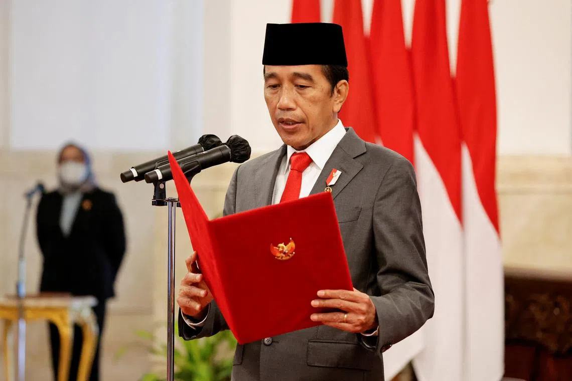 Indonesian President Joko Widodo has frequently opted to announce his Cabinet shake-up on Wednesday in the past.