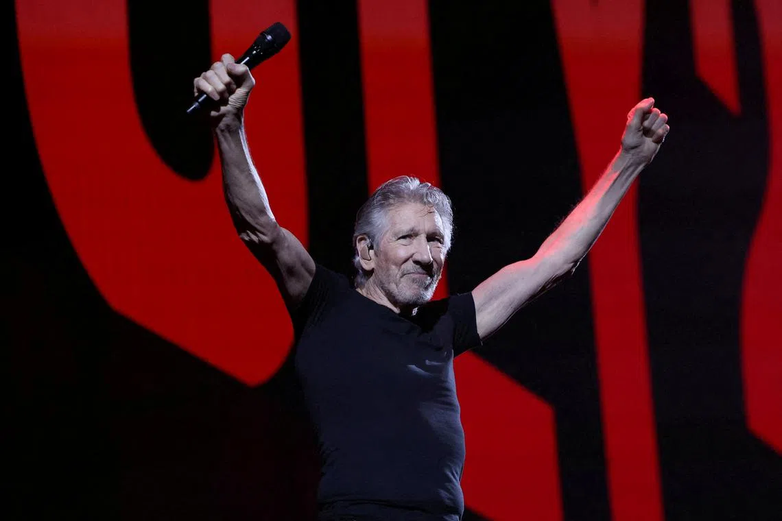 Pink Floyd co-founder Roger Waters performs during a concert in Los Angeles in September 2022.