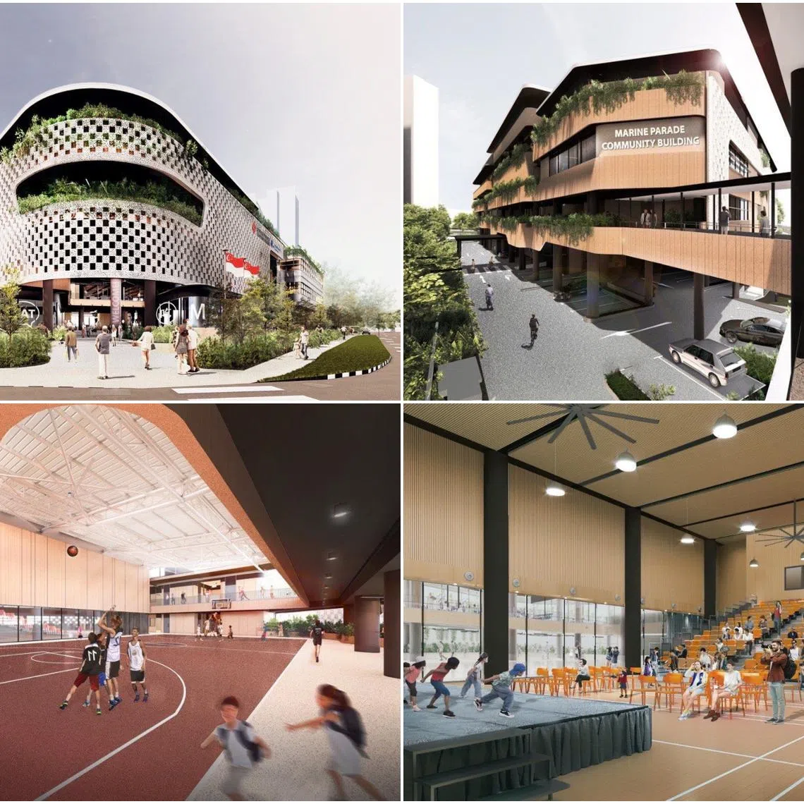 An artist’s impression of the new Marine Parade Community Building, which is set to re-open by the first quarter of 2026.