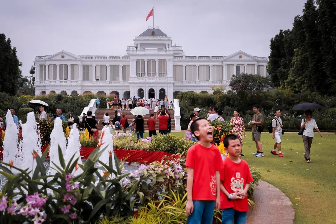 The public can visit the Istana between 8.30am and 6pm on Feb 2.