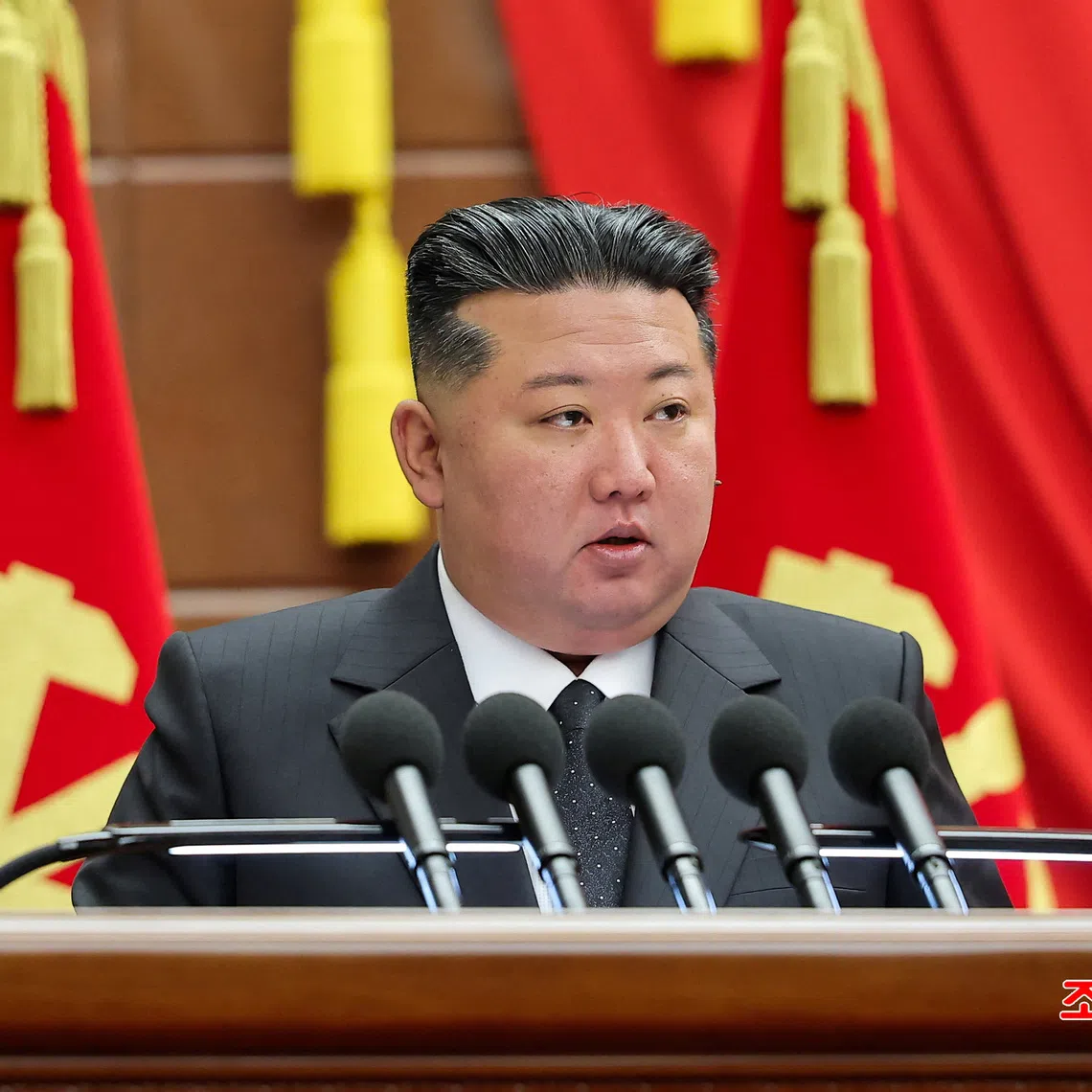 North Korean leader Kim Jong Un presided over a meeting of the ruling Workers' Party of Korea, in Pyongyang.
