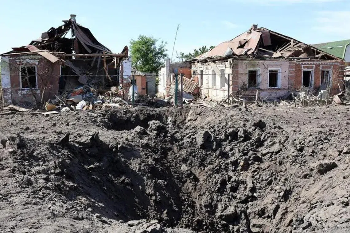 An elderly woman was killed and a man was wounded in a guided bomb strike by Russia on the village of Ruska Lozova, in Ukraine's northeastern Kharkiv region.