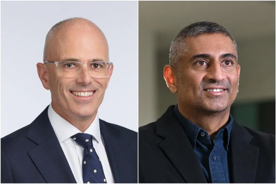 Matthew Williams (left) will succeed Nikhil Eapen as chief executive, effective Jan 1, 2027.