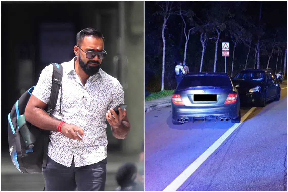 Vivian Rhamanan pleaded guilty on Oct 31 to drink driving and driving without due care and attention.