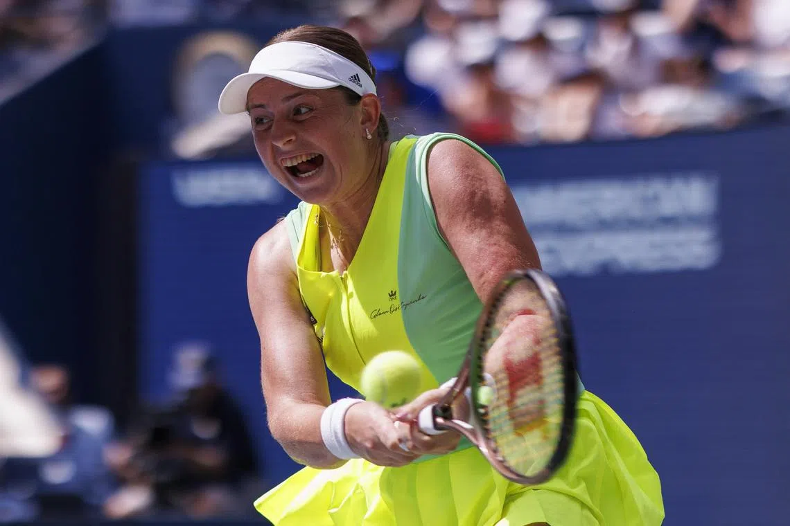 Ostapenko had to face a noon quarter-final in searing heat less than 48 hours after her fourth-round win.