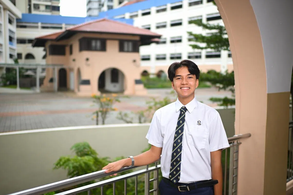St. Andrew's School student Richard  Durrani Vaz pictured on Dec 17.