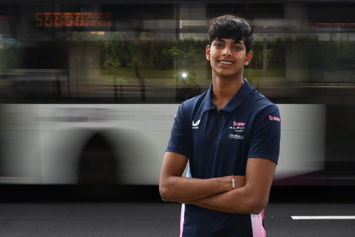 Teenage driver Kabir Anurag became the first Asian driver to win a race in the Formula Winter Series when he finished first at MotorLand Aragon, Alcaniz on March 1 before he finished first again in the final race in Barcelona on March 9. Back in Singapore for a break, The Straits Times caught up with Kabir who is feeling more confident than ever that he can make the climb to the sport’s biggest stage someday. ST PHOTO: TARYN NG