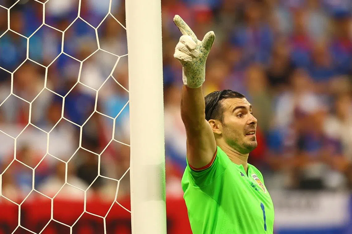 Soccer Football - Euro 2024 - Group E - Slovakia v Romania - Frankfurt Arena, Frankfurt, Germany - June 26, 2024 Romania's Florin Nita reacts REUTERS/Kai Pfaffenbach