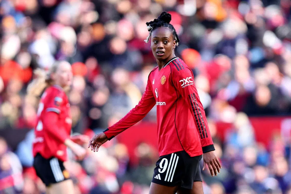 Soccer Football - Women's Super League - Manchester United v Manchester City - Old Trafford, Manchester, Britain - March 28, 2026 Manchester United's Melvine Malard looks on Action Images via Reuters/Craig Brough
