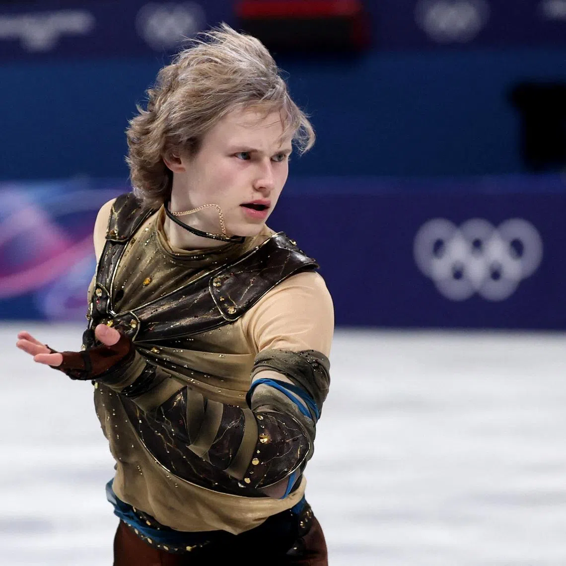 FILE PHOTO: Milano Cortina 2026 Olympics - Figure Skating - Team Event - Men Single Skating - Short Program - Milano Ice Skating Arena, Milan, Italy - February 07, 2026. Ilia Malinin of United States performs during the the men's short program REUTERS/Amanda Perobelli/File Photo