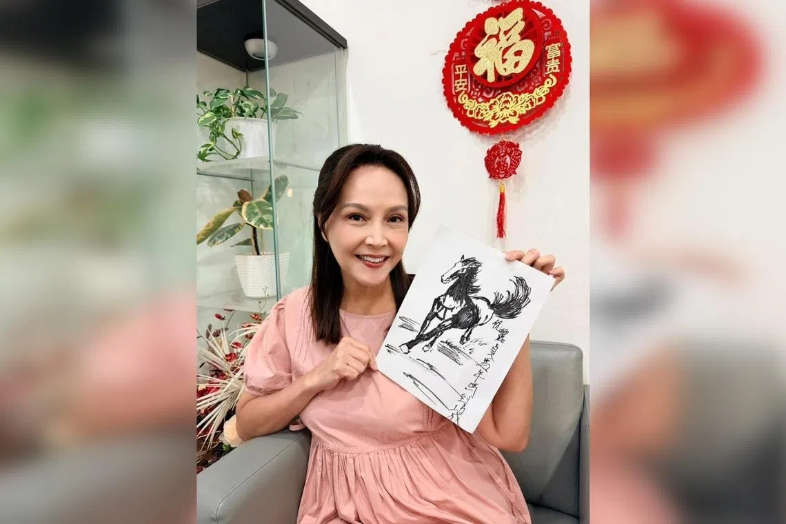 Veteran actress Aileen Tan embraces her hardworking "horse" zodiac trait and has no intention to retire. 