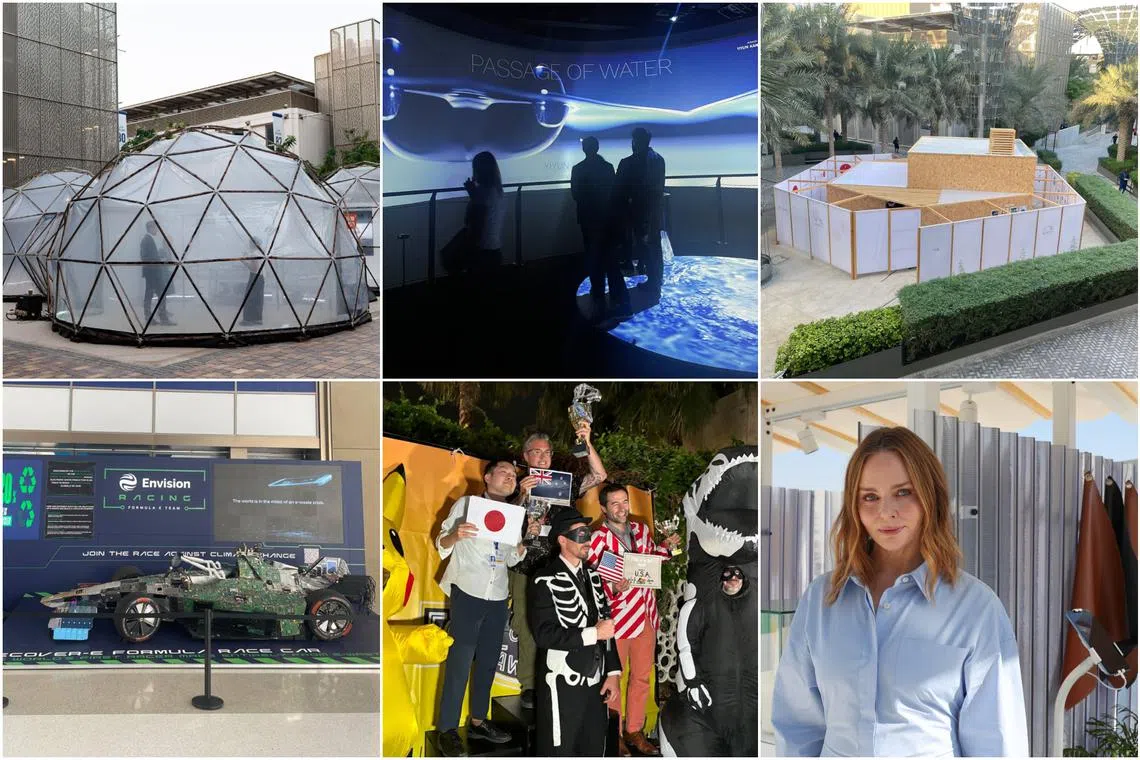 Here’s a look at some of the exhibitions and fringe events at COP28 in the Dubai Expo City. 