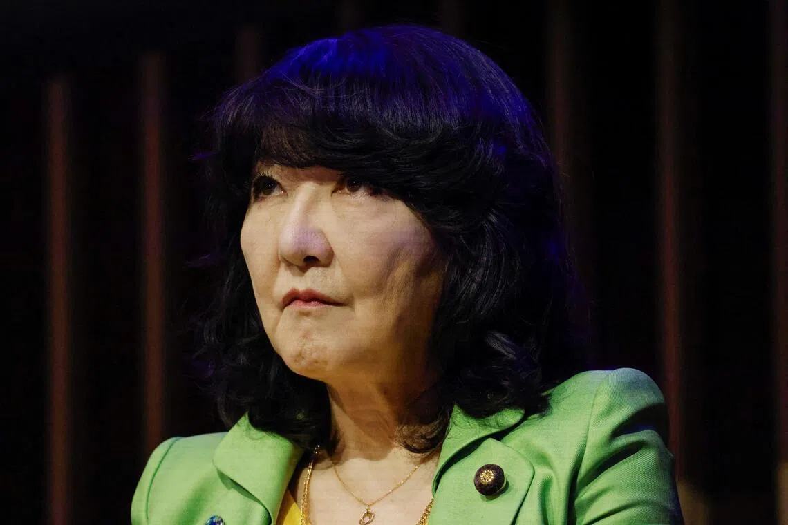 Japan’s Finance Minister Satsuki Katayama brushed aside the view that the administration sought to signal its reservation over rising interest rates.