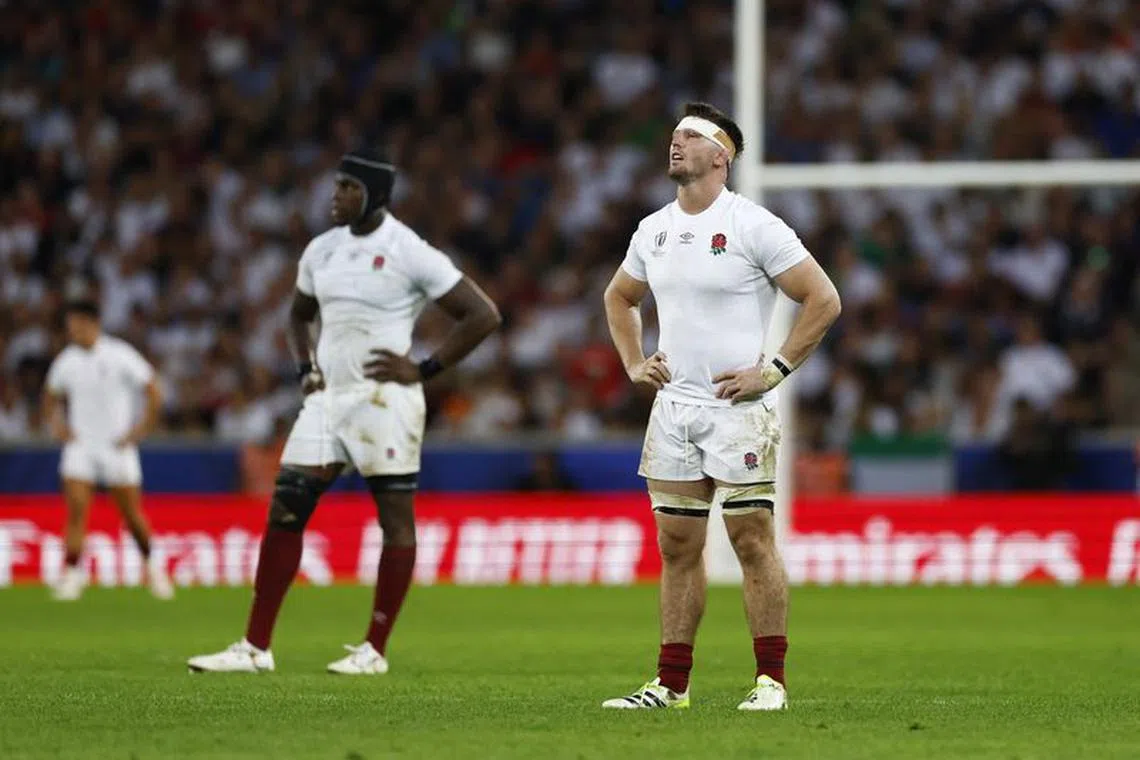 Rugby Union - Rugby World Cup 2023 - Pool D - England v Samoa - Stade Pierre Mauroy, Villeneuve-D'ascq, France - October 7, 2023 England's Tom Curry looks on REUTERS/Gonzalo Fuentes/File Photo