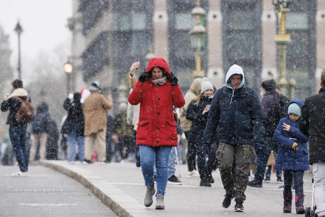 Meanwhile, temperatures have plunged this week after a relatively mild start to winter, with snow and ice blanketing parts of the country