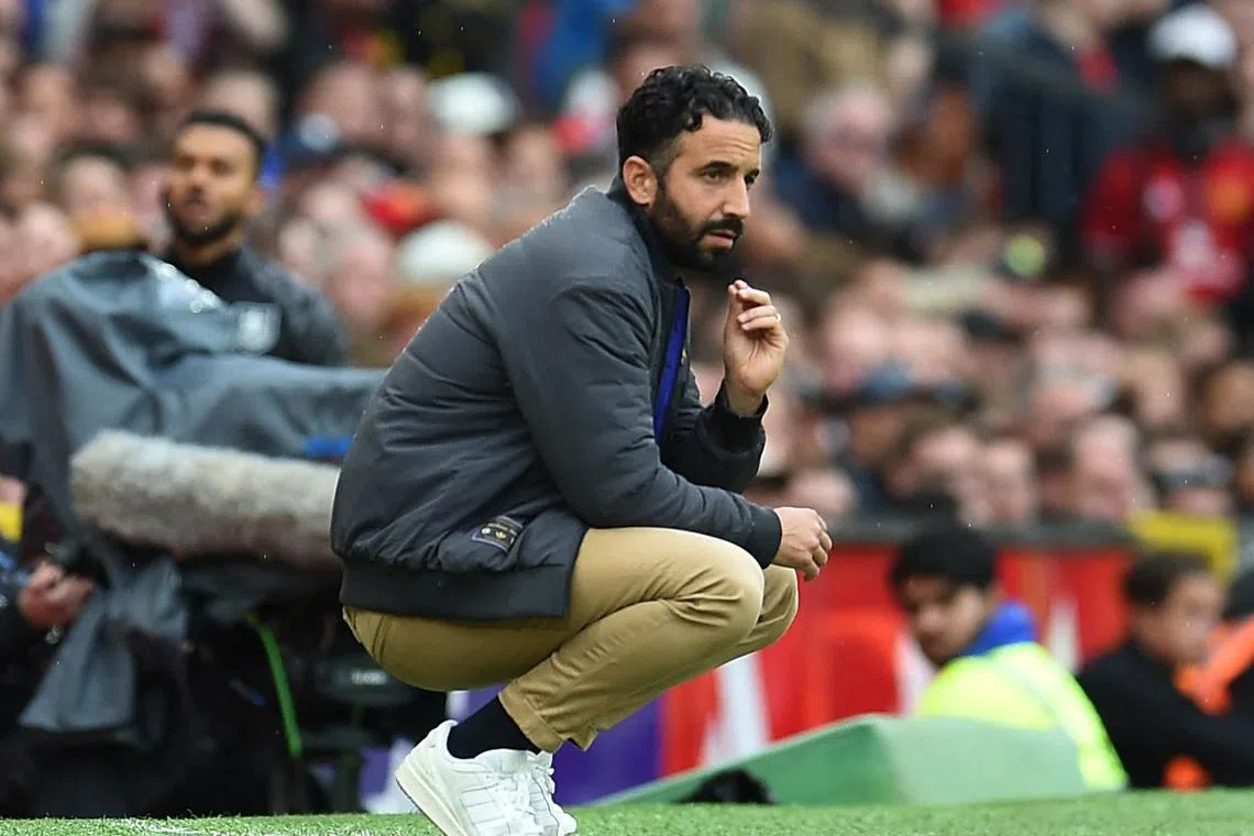 Soccer Football - Premier League - Manchester United v Burnley - Old Trafford, Manchester, Britain - August 30, 2025  Manchester United manager Ruben Amorim REUTERS/Peter Powell