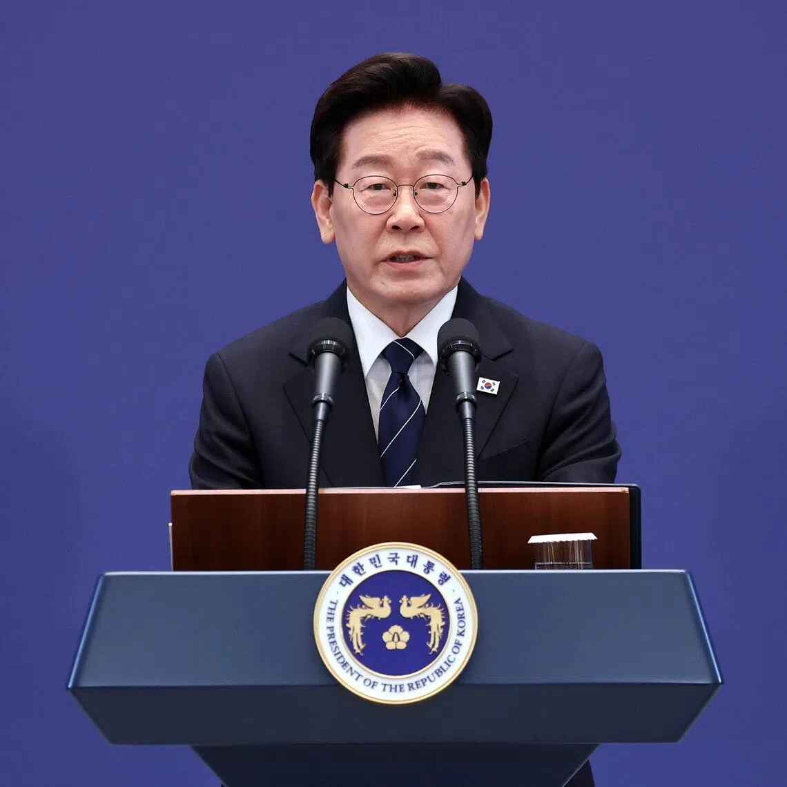 South Korean President Lee Jae Myung has seen his approval ratings plunge in the past two months, hitting a fresh record low of 37 per cent in the latest poll released on Sept 18 before his speech.