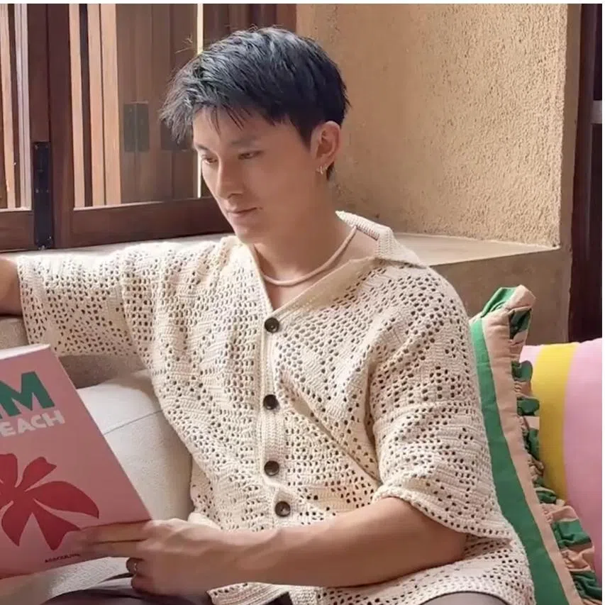 Singaporean celebrity couple Edwin Goh (right) and Rachel Wan alleged that one of their crochet patterns had been copied.