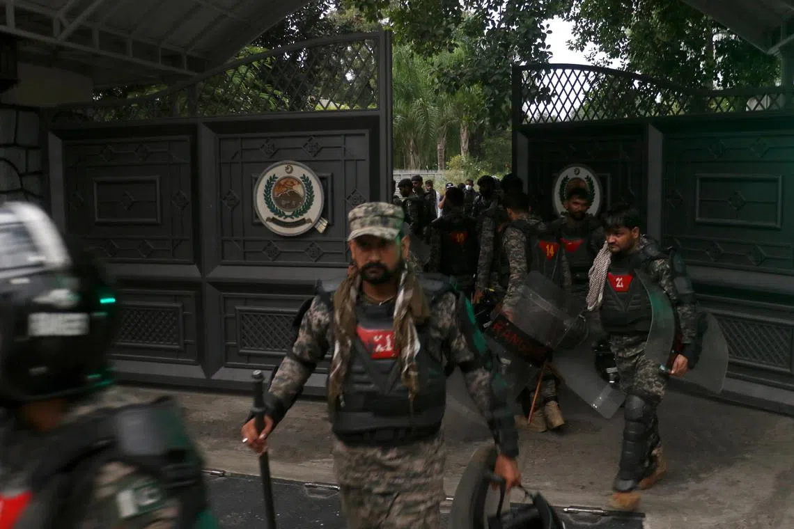 Khyber-Pakhtunkhwa Chief Minister Ali Amin Gandapur was detained by paramilitary and police forces at his official residence in Islamabad.