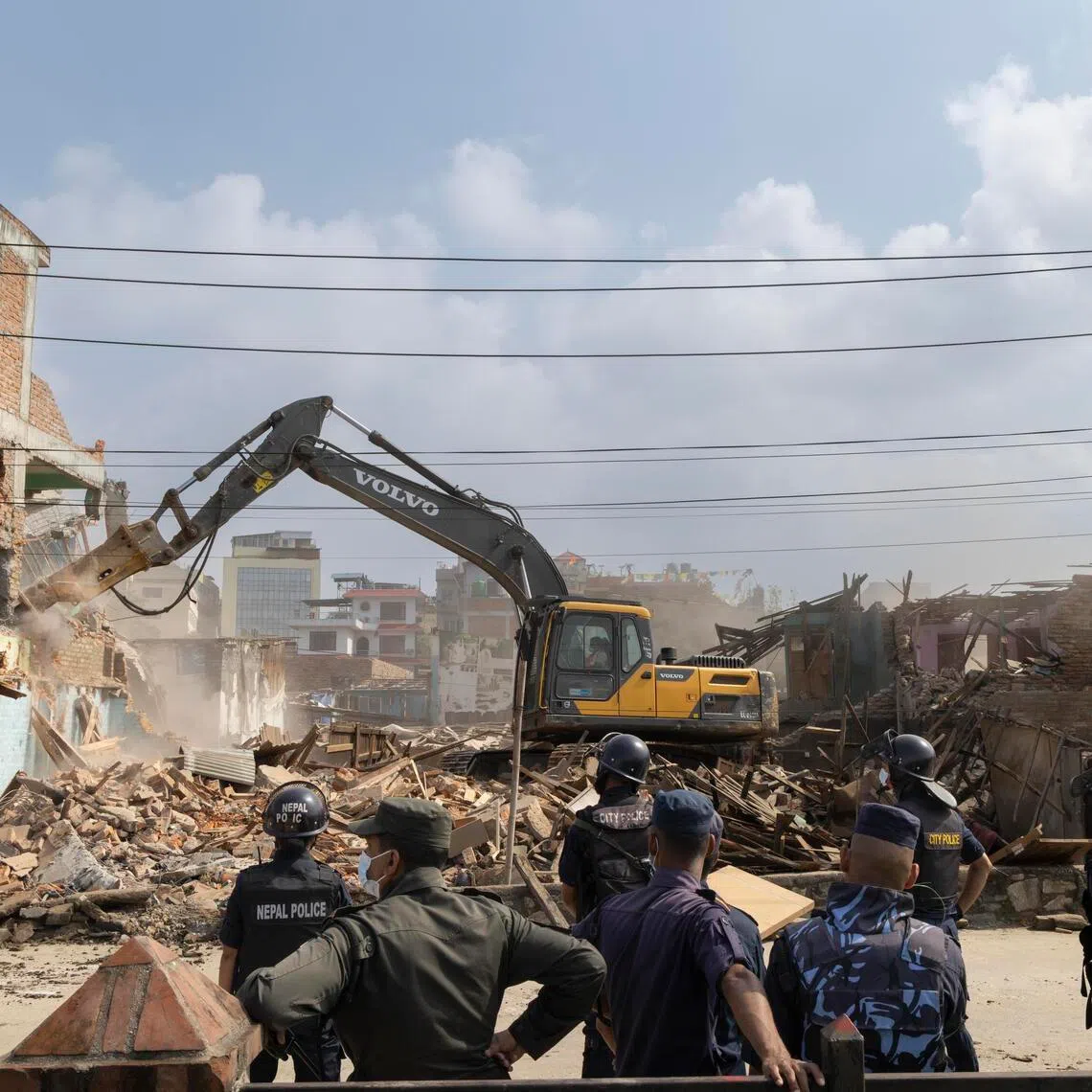 The authorities in April began demolishing informal settlements that were home to thousands of people on government land in the capital Kathmandu.
