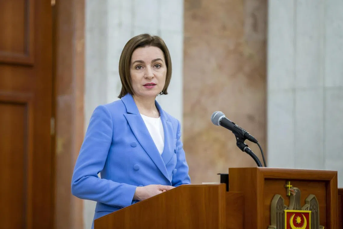 Moldovan President Maia Sandu said earlier this month the country had intelligence which suggested Russia was plotting a coup.