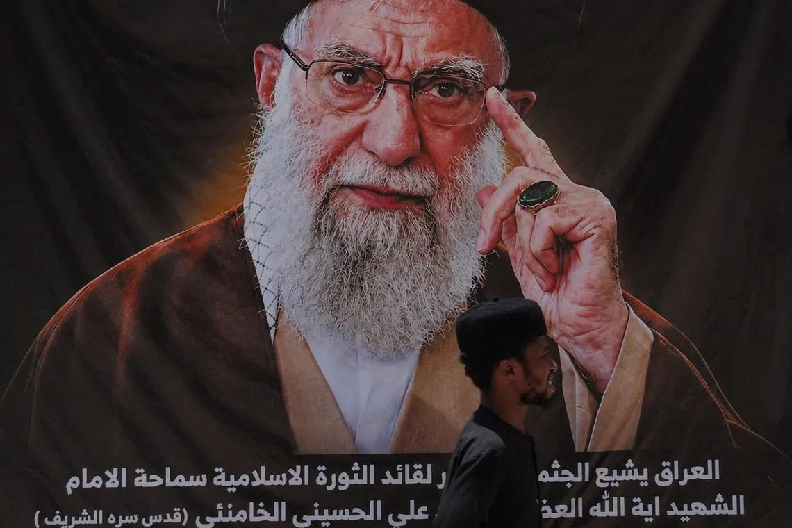 Coffin of slain Iranian supreme leader arrives in Iraq's Najaf, Iraqi state TV says