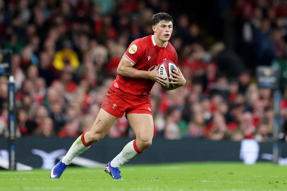 Rugby Union - Six Nations Championship - Wales v Italy - Principality Stadium, Cardiff, Wales, Britain - March 14, 2026 Wales' Louis Rees-Zammit in action Action Images via Reuters/Andrew Boyers