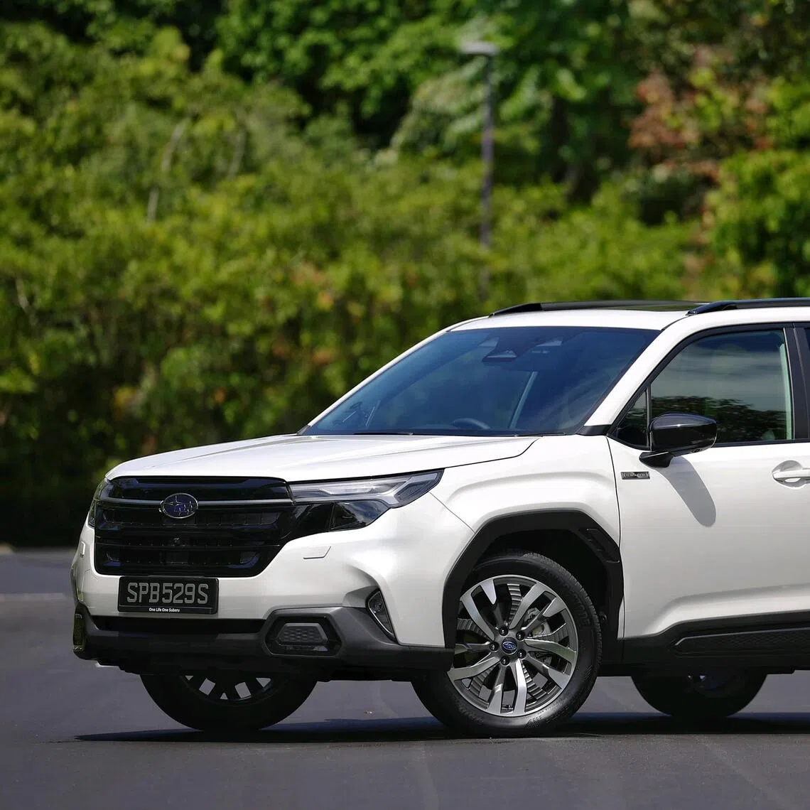 Outdoor shoot of the Subaru Forester e-Boxer on Sept 23, 2025.
