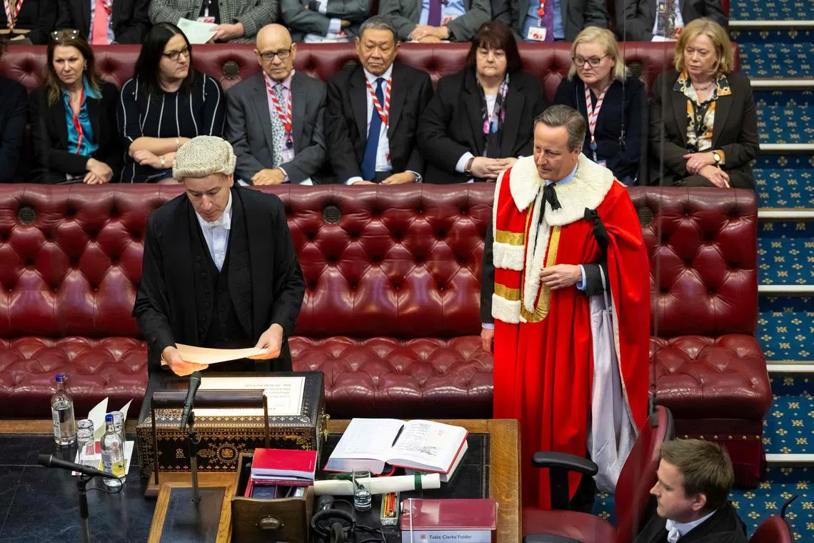 Because he is not currently an elected member of parliament, David Cameron was appointed Lord Cameron of Chipping Norton