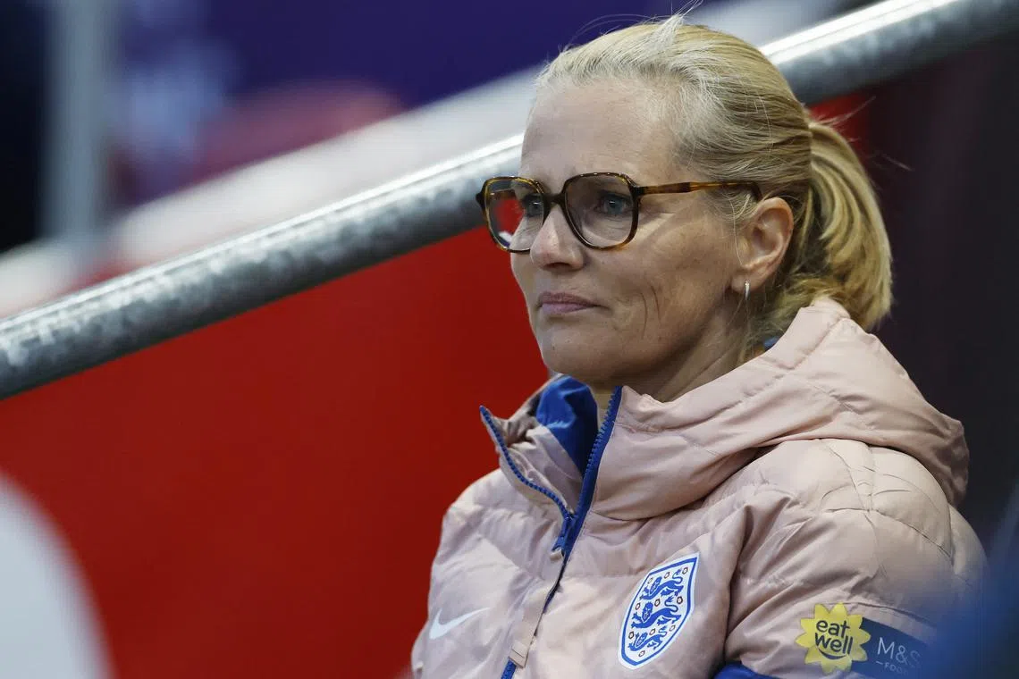 Soccer Football - Women's Nations League - League A - England v Belgium - Ashton Gate, Bristol, Britain - April 4, 2025 England manager Sarina Wiegman before the match Action Images via Reuters/Peter Cziborra